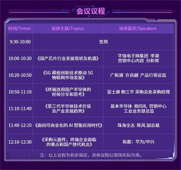 新档期，2022国产芯片技术创新与市场应用论坛将于11月6日召开