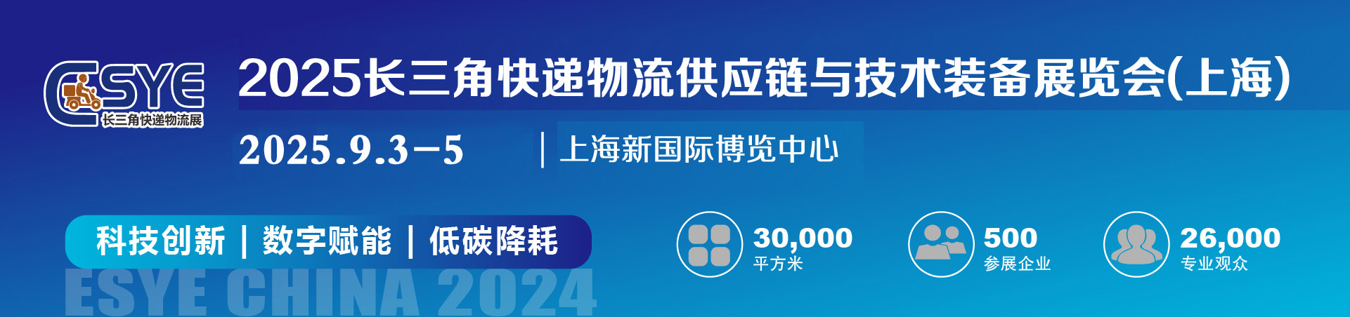 ESYE 2025长三角国际快递物流供应链与智能装备展览会（上海）
