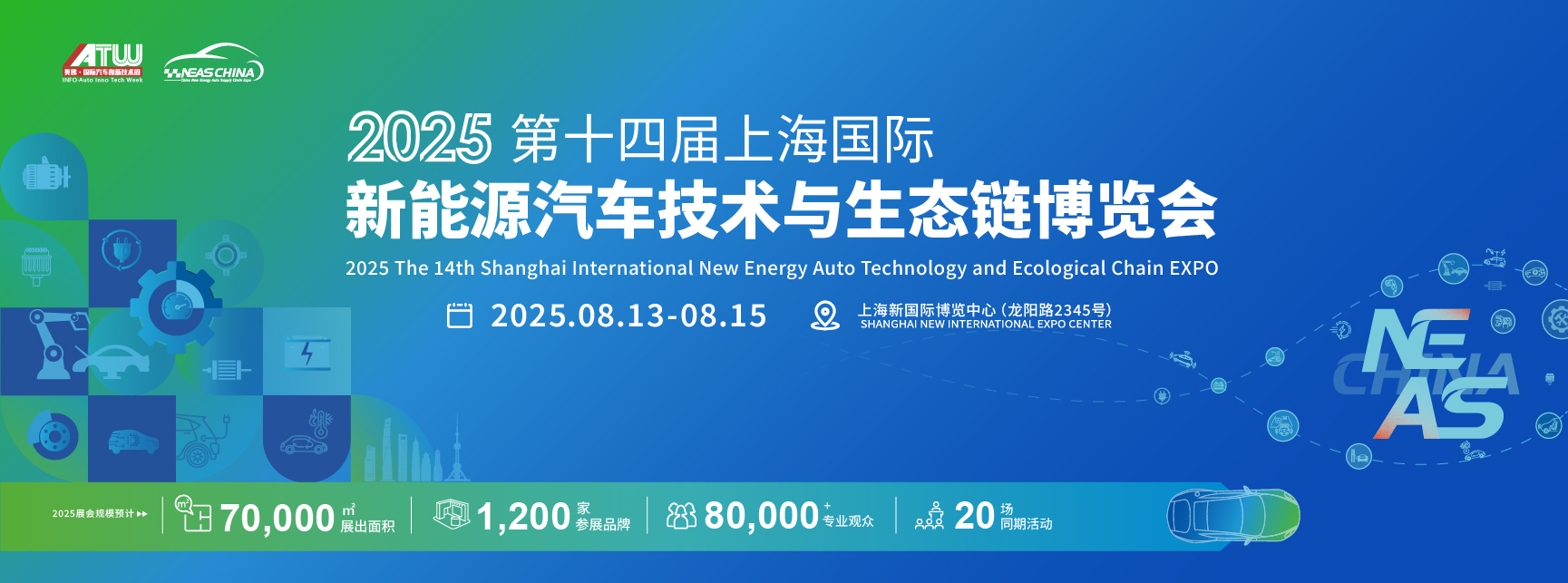 NEAS CHINA 2025第十四届上海国际新能源汽车技术与生态链博览会